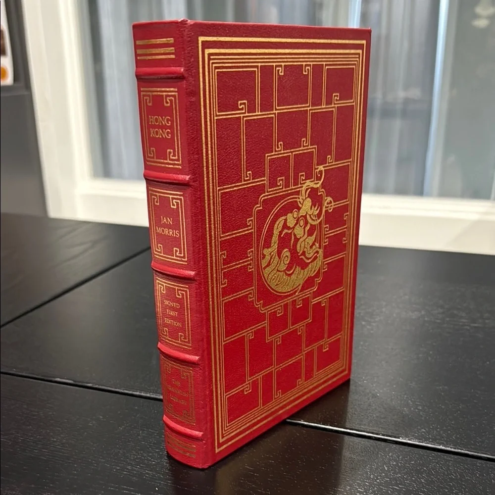 Hong Kong Signed First Edition Leather Bound Franklin Library Vintage Book